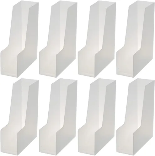 Vista 13 de YBM HOME Organizador vertical para archivos, diseño frontal abierto para un fácil acceso a archivos, documentos y revistas, ideal para oficina