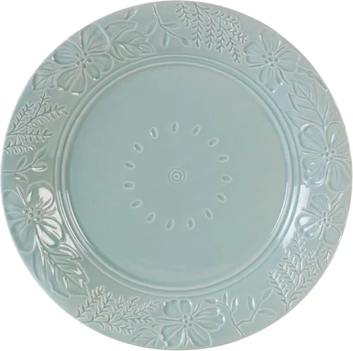 Vista 2 de Fitz & Floyd English Garden - Plato llano, juego de 4, 11 pulgadas, color azul