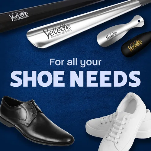Vista 9 de Velette Metal Shoe Horn - Shoe Horns for Seniors, Men, Women and Kids - Shoehorn Helper for Boots and Shoes