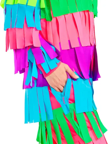 Vista 8 de Tipsy Elves Disfraz de piñata para mujer de Halloween para adultos Piñata multicolor