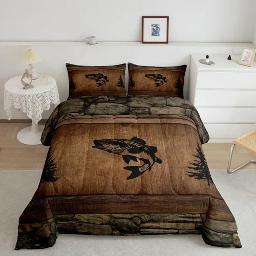 Vista 13 de Manfei Juego de edredón de vaquero occidental tamaño individual, juego de ropa de cama con estampado de calavera de toro, caballo y flecha, 2 piezas