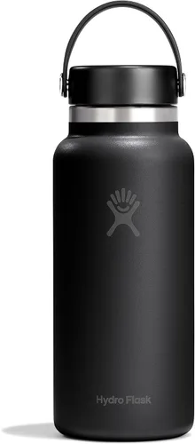 Vista 43 de Hydro Flask Botella de agua – Acero inoxidable aislado – Tapa flexible de boca ancha, antiderrames, a prueba de fugas y recargable en agave de 20