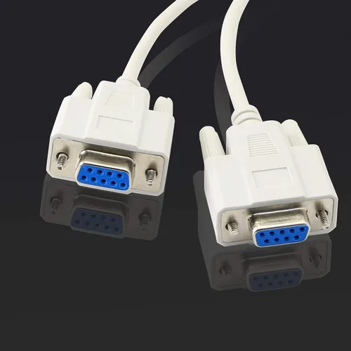 Vista 3 de Cable divisor DB9 Y de 11.8 in DB9 9 Pin 1 macho a 2 hembra Rs232 Serial Splitter Adapter Straight Through Cable YOUCHENG para conectar varios