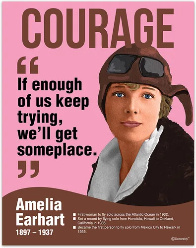 Vista 2 de Decorably - 15 carteles de mujeres en la historia, figuras influyentes, 11 x 14 pulgadas Inspirational Influential People Posters, Matte-Laminated