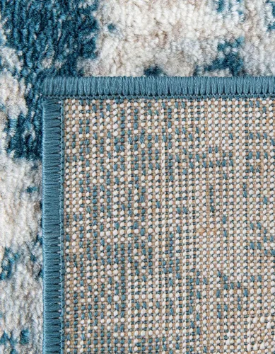 Vista 421 de Unique Loom Colección Sofia - Alfombra de área Salle Garnier (7' 1" x 10' Rectángulo, Borgoña/ Marfil)