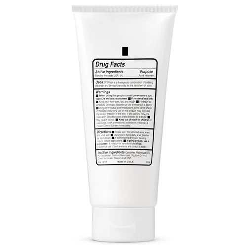 Vista 5 de Peróxido de benzoilo 5% Wash Tratamiento para el acné Lavado facial y gel de baño - Tratamiento para el acné de glúteos y espalda, 6.7 onzas