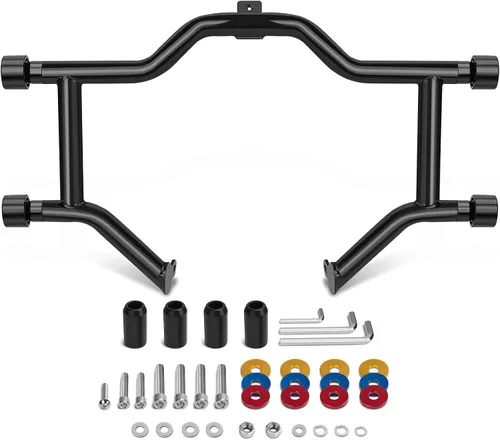Vista 10 de Engine Guard Flat-Out Crash Bar for Harley Touring 2014-2026 Black-Touring Engine Guard 14-26