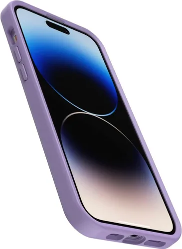 Vista 4 de OtterBox Serie Symmetry + Funda antimicrobiana con MagSafe para iPhone 14 Pro Max (solamente) - You Lilac IT (morado)