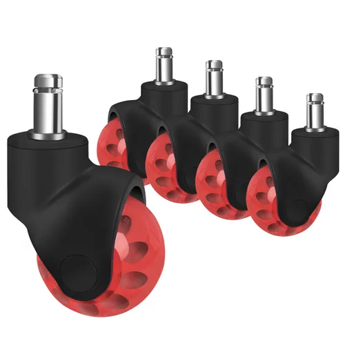 Vista 8 de Ruedas de bola de 2 pulgadas, Hirate Ruedas de bola de rotación universal de 360 grados con cubierta de nylon para sillas de oficina y muebles