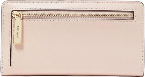 Vista 3 de Kate Spade - Cartera para mujer, diseño de Madison, grande, delgada y plegable, rosado (Conch Pink)