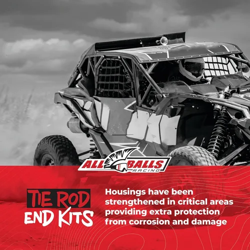Vista 5 de All Balls Racing Kit de extremo de barra de acoplamiento compatible con/repuesto para - Outer Only Can-Am Outlander 1000 Efi 6X6 15, 51-1034