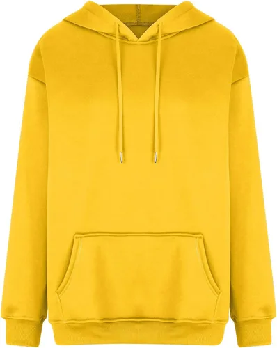 Vista 3 de Sudaderas con capucha para mujer, sudadera de forro polar Y2K con capucha con cordón y bolsillo