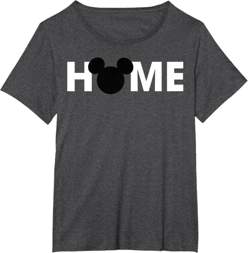 Vista 26 de Disney Mickey And Friends Mickey Silhouette Home - Camiseta, gris, S Gris Oscuro