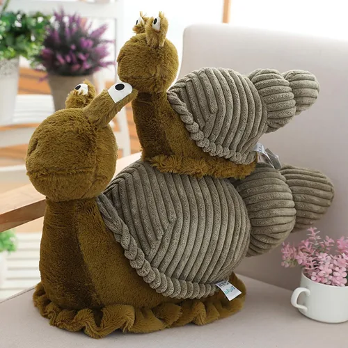 Vista 5 de MUPI Almohadas de caracol de animales de 11 pulgadas, regalo de peluche de caracol grande para niños, regalo para cumpleaños de niños, linda