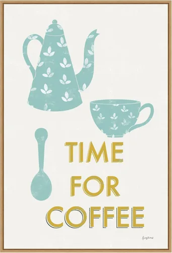 Vista 7 de Amanti Art Framed Canvas Wall Art 23x16 Retro Kitchen Coffee III by Becky Thorns, Framed Wall Art Canvas, Cuisine Artwork, Traditional Decor, Medium