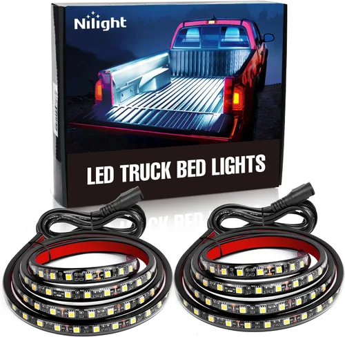 Vista 16 de Nilight 4 Piezas Tiras de Luces de Acento de Neón Underglow de Aluminio 396 LEDs Color de Ensueño Asistencia de Puerta Función Activa de Sonido