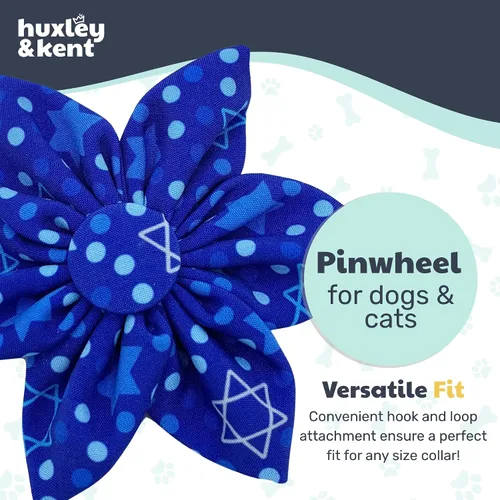 Vista 7 de Huxley & Kent Lazo de molinete para mascotas para perros y gatos – Accesorio de collar de gancho y bucle ajustable para vacaciones – Lindo y cómodo