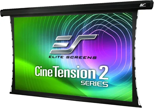 Vista 15 de Elite Screens Starling Tab-Tension 2 CineGrey 5D, 92 pulgadas 16:9, Kit de control remoto programado para pantalla de proyector eléctrico para techo