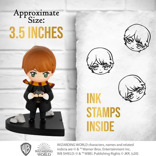Vista 6 de P.M.I. Harry Potter - Figuras de 3.1 in con estampadores, colección premium, 1 paquete de caja con ventana (S2)
