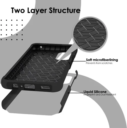 Vista 9 de TJS Compatible con T-Mobile Revvl 6X Pro 5G y Revvl 6 Pro 5G - Funda resistente de doble capa a prueba de golpes (compatible con montaje magnético)