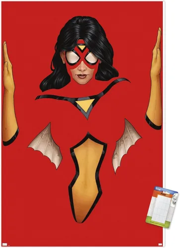 Vista 11 de Trends International Marvel Comics Spider Woman - Póster de pared Strikeforce #1, 22.4 pulgadas de largo x 14.7 pulgadas, versión enmarcada