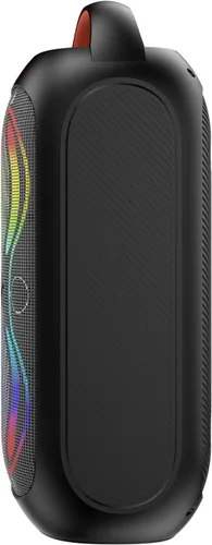 Vista 9 de Altavoces Bluetooth inalámbricos: sonido fuerte de 120 dB, 8 luces LED dinámicas, 5 modos RGB, Bluetooth 5.3, entrada TWS/USB/TF/AUX/FM/Mic, mango