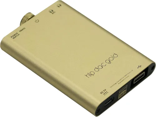 Vista 7 de iFi Hip-dac2 Edición Oro - Amplificador de auriculares DAC equilibrado portátil para Android, iPhone con entrada USB única/Salidas: 3.5mm