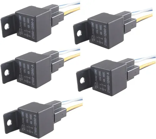 Vista 11 de Cable conector para relé de auto, de E Support, 12 V, 30 A, 40A, 60A, 80A SPST, SPDT 4 pines, 5 unidades Paquete de 5