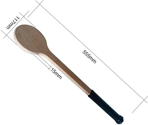 Vista 5 de Almencla Cuchara de tenis de madera Sweet Trainer Raqueta de tenis Práctica de bateo con precisión Puntero de tenis Mejorar la capacidad