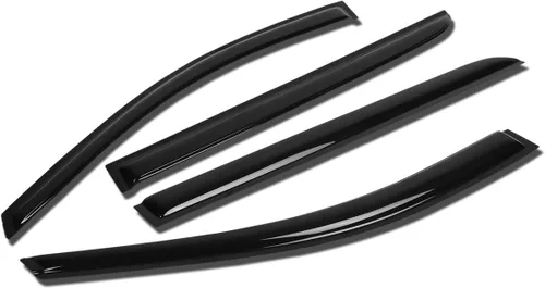 Vista 16 de Auto Dynasty 2 piezas viseras de ventana con cinta adhesiva protector de lluvia compatible con Dodge Stratus Chrysler Sebring 2001-2005 Cupé de 2