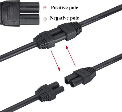 Vista 5 de Cable de extensión EC5 14AWG EC5 macho a EC5 hembra Cable de extensión ADS-018 EC5 macho a EC5 hembra Cable de extensión para batería RC ESC LI-PO