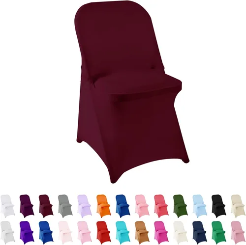 Vista 21 de Funda de elastano para silla, 12 unidades, fundas para silla, fundas plegables para sala de estar, funda extraíble lavable y elástica para silla