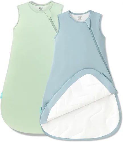 Vista 12 de PurComfy Saco de dormir súper suave 1.0 TOG, Saco de dormir premium de viscosa de bambú para bebé con cremallera de 2 vías, Manta vestible para bebé