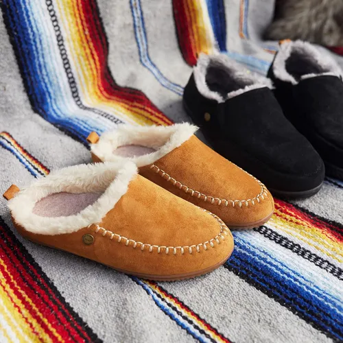 Vista 6 de Dearfoams Alpine Bern - Pantuflas tipo zueco para hombre