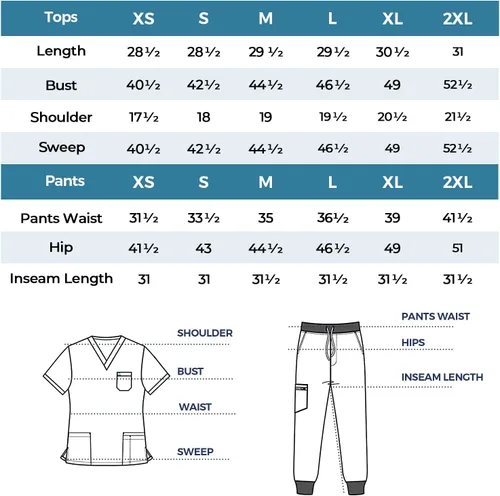 Vista 7 de COZYFIT Conjunto de ropa quirúrgica para hombre camiseta elástica con cuello en V y pantalón deportivo con 8 bolsillos, cintura de yoga, ropa