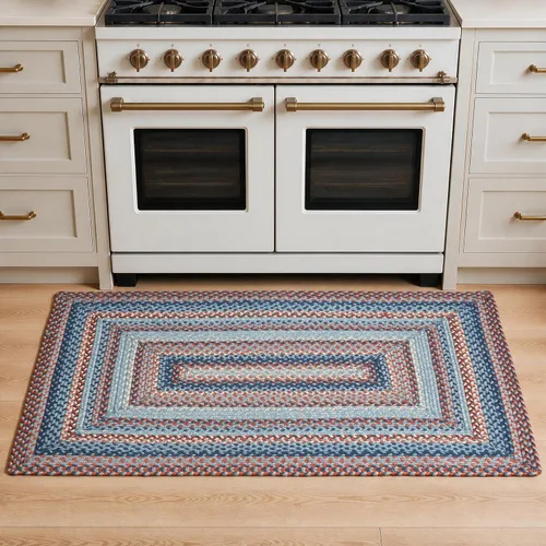 Vista 24 de Homespice Alfombra ovalada trenzada de yute de hoja ámbar, ideal como Hoja de ámbar