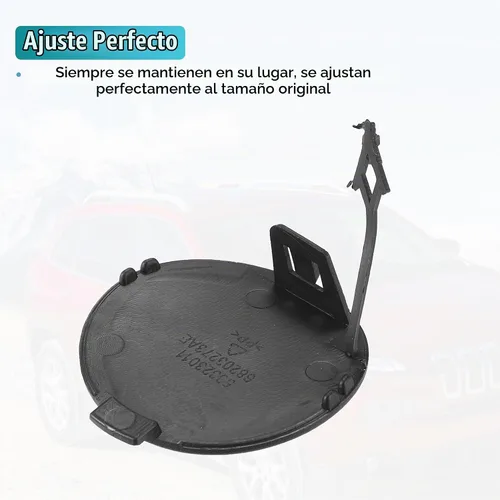 Vista 5 de X AUTOHAUX Cubierta de gancho de remolque de parachoques trasero para Jeep Cherokee 2014-2018 Tapa de gancho de remolque de parachoques trasero