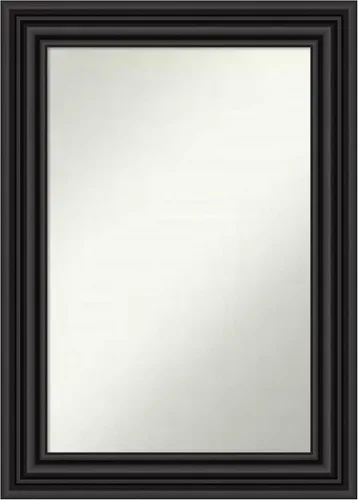 Vista 669 de Amanti Art Espejo personalizado, espejo de baño negro puente, espejo de pared o espejo de tocador de baño sobre el fregadero (26 x 26 pulgadas)