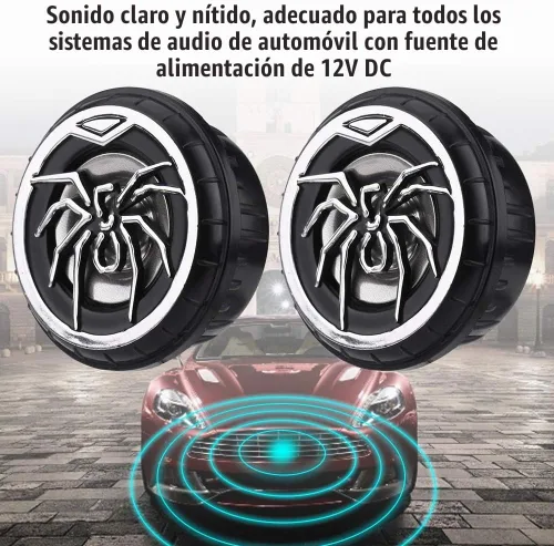 Vista 8 de Meiyya Compras Spree - Altavoz de audio para coche, altavoz de audio de araña, tweeter, altavoz de audio para coche, fácil de usar, altavoz de audio