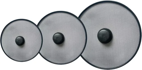 Vista 7 de Frying Pan Splatter Guard 3Pcs – Grease Splatter Screen Mesh Oil Proof Pot Lid Kitchen Accessories