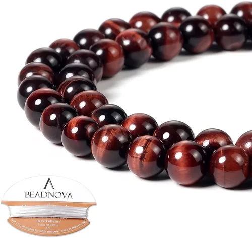 Vista 17 de Cuentas Beadnova redondas de ónix negro de 4 mm, sueltas, para hacer joyas (90-92 piezas)