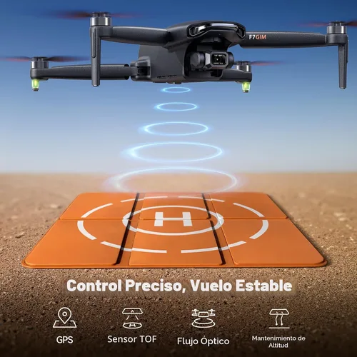 Vista 7 de Bwine F7GIM 6K Photo Drone con cámara para adultos, cardán sin escobillas de 3 ejes, video 4K/30fps, control inteligente GPS, más tiempo de vuelo