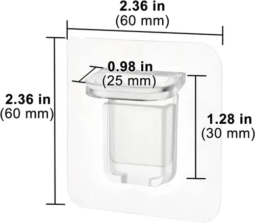 Vista 7 de AccEncyc 12 clavijas de soporte para estantes sin perforaciones, autoadhesivas, clips para estantes sin taladro, soportes para estantes