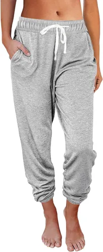 Vista 2 de 3 paquetes de pantalones deportivos para mujer, holgados, cómodos, para yoga, entrenamiento, pijama, ropa casual de otoño a la moda 2024