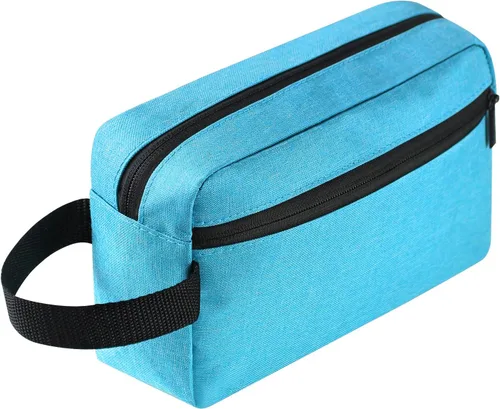 Vista 8 de Icramsy Neceser de viaje para mujeres y hombres, bolsa de cosméticos colgante, accesorios de viaje para mujeres y hombres, Negro, Moderno