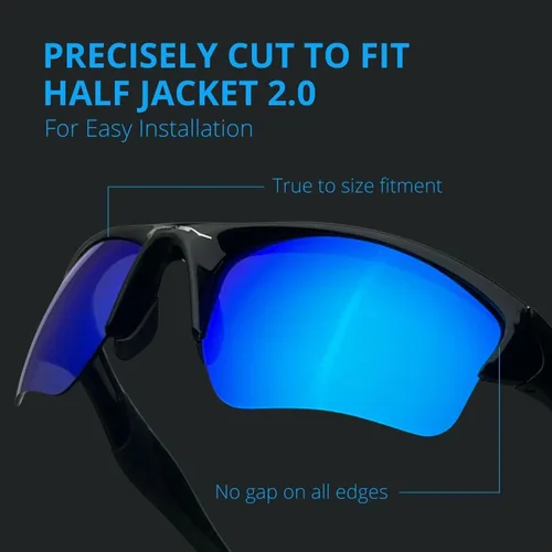 Vista 3 de Lentes de repuesto polarizadas para Oakley Half Jacket 2.0 XL Fácil de instalar Ajuste perfecto Azul hielo