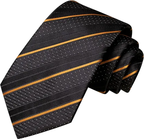 Vista 4 de Hi-Tie Corbata clásica de cachemira para hombre con pañuelo y gemelos a cuadros