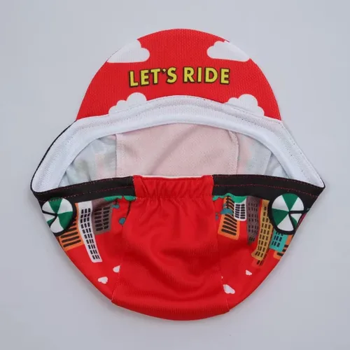 Vista 4 de Bikingbros Divertida gorra de ciclismo Calavera de poliéster Casco de ciclismo Forro de casco de ciclismo transpirable y absorción de sudor