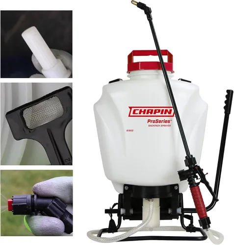 Vista 9 de Chapin International 63924 Pulverizador de mochila con batería de pulverización extendida de 4 galones y 24 V, con boquilla de latón ajustable, 1