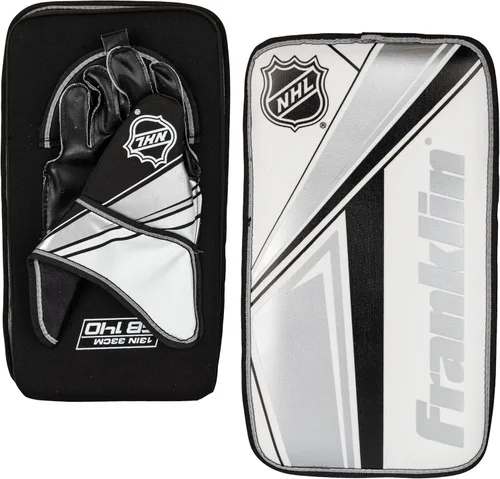 Vista 7 de Franklin Sports NHL Kids - Juego de almohadillas de portero de hockey callejero para niños, equipo de entrenamiento de hockey para niños, incluye
